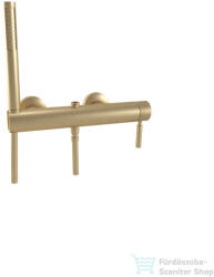 Bugnatese KOBUK zuhany csaptelep zuhanyszettel, 3/4"-os felső csatlakozással rudas esőztetőhöz, matt bronz 2242BO (2242BO)