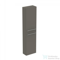 Ideal Standard I. Life S 40x21x160 cm-es 2 ajtós szekrény fogantyú nélkül, Quartz grey matt T5288NG (T5288NG)