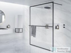 RIHO Lucid GD401 140 cm-es matt fekete zuhanyfal GD314B000 (G005032121)