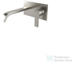 Bugnatese Morse fali mosdócsaptelep 19 cm-es kifolyóval, belső egységgel, click-clack leeresztővel, szálcsiszolt nikkel 1047SCNS (1047SCNS)