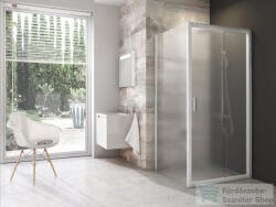 RAVAK BLIX BLDP2+BLPS 110x100 cm-es tolóajtós zuhanykabin, Fehér+grape 0PVD0100ZGSET110BLPS100 (0PVD0100ZGSET110BLPS100)
