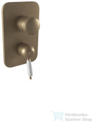 Bugnatese OXFORD falsík alatti kád/zuhany csaptelep belső egységgel, matt bronz 6392BO (6392BO)