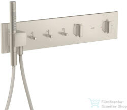 Hansgrohe AXOR SHOWERCOMPOSITION 3 utas termosztátos falsík alatti kád /zuhany csaptelep, rozsdamentes acél hatású 12572800 (12572800)