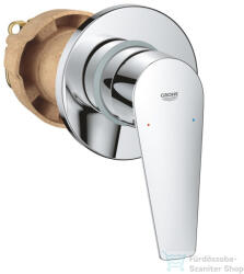 GROHE BAUEDGE falsík alatti kád/zuhany csaptelep belső egységgel, Króm 29040001 (29040001)