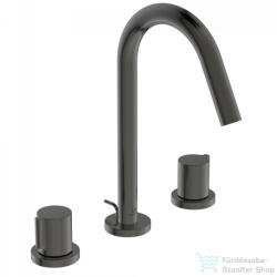 Ideal Standard JOY 3 üléses mosdó csaptelep automata leeresztővel, Magnetic grey BC783A5 (BC783A5)