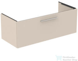 Ideal Standard I. Life B 120x50, 5 cm-es 1 fiókos fali szekrény mosdó és fogantyú nélkül, Sand beige matt T5515NF (T5515NF)