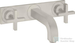 Hansgrohe AXOR CITTERIO falsík alatti mosdó csaptelep 22, 5 cm-es kifolyóval, alaptest nélkül, rozsdamentes acél hatású 39144800 (39144800)