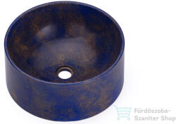 S.V.I.S. Design mosdó 40 cm COLUMBA BASIC - GRANITE kék és okker, félmatt lakk UBX. COLUMBA. BC. 040.000. GR. 02.2 (UBX_COLUMBA_BC_040_000_GR_02_2)