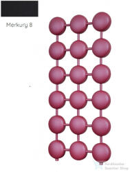 Radeco ATOM 1100x520 design radiátor, MERKURY 8 (selyemfényű fekete) színben (Radeco_ATOM_MERKURY8)