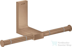 Hansgrohe AXOR UNIVERSAL RECTANGULAR dupla wc papír tartó, szálcsiszolt vörös arany hatású 42657310 (42657310)
