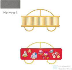 Radeco AUTO 680x1250 design radiátor gyerekszobába, MERKURY 4 (metál szürke) színben (Radeco_AUTO_MERKURY4)