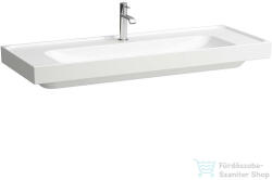 Laufen MEDA 120x46 cm-es falra/bútorra szerelhető mosdó túlfolyó nélkül, LCC bevonattal, fehér H8141114001111 (H8141114001111)