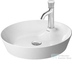 Duravit CAPE COD 480 mm-es ráültethető mosdó Wondergliss bevonattal, fehér/szatén fehér matt 23284826001 (23284826001)