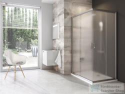 RAVAK BLIX BLRV2K+BLRV2K 80x80 cm-es tolóajtós, sarokbelépős zuhanykabin, szatén/grape 1XV40U00ZGSET8080 (1XV40U00ZGSET8080)