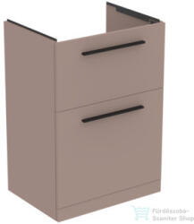 Ideal Standard I. LIFE A 60x44 cm-es 2 fiókos álló szekrény mosdó és fogantyú nélkül, Greige matt T5273NH (T5273NH)