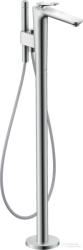 Hansgrohe AXOR CITTERIO C szabadonálló kádtöltő csaptelep zuhanyszettel, négyszög metszéses fogantyúval, alaptest nélkül, króm 49441000 (49441000)