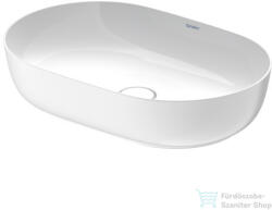 Duravit LUV 600x400 mm-es ráültethető mosdó Wondergliss bevonattal, fehér/ szatén fehér matt 03796026001 (03796026001)