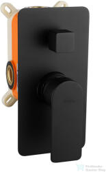 kielle Vega falsík alatti 2 fogyasztós csaptelep alaptesttel, matt fekete 10318204 (10318204)