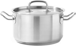 HENDI Oala medie cu capac Hendi, 5, 5 Lit, 24 cm diametru x13, 5 cm inaltime, otel inoxidabil 18/10, inductie, DNH836309 (DNH836309)