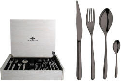 Inoxriv Novecento Titano fekete 24 db-os EvőeszközKészlet - Fa Díszdobozban (66225024)
