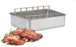 Inoxriv Magas tepsi BBQ ráccsal (53106225)