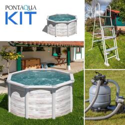 Pontaqua KIT NORDIC kerek fémfalas családi medence szett 460 x 120 cm (858)