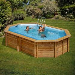 Pontaqua TIMBER ovális fa medence 536 x 336 x 117 cm (968)