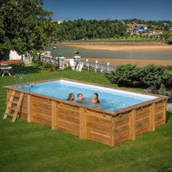 Pontaqua Timber szögletes famedence 6, 0 x 4, 0 x 1, 33 m (954)