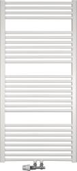 Concept törölközőszárító radiátor, KÖZÉPSŐ CSATLAKOZÁS, íves, 500x1200mm (KDOM225001200)