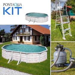 Pontaqua KIT NORDIC fémfalas családi medence szett 500 x 300 x 120 cm (857)