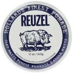 REUZEL Styling Clay Matte Pomade hajformázó agyag pomádé az erős fixálásért és természetes matt kinézetért férfiaknak 340 g