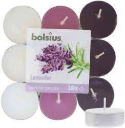 Bolsius Scented Tealights Lavender 4h teamécses 18 db