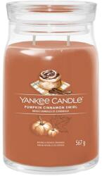 Yankee Candle Pumpkin Cinnamon Swirl signature gyertya nagy 567 g