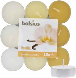 Bolsius Scented Tealights Vanilla 4h teamécses 18 db