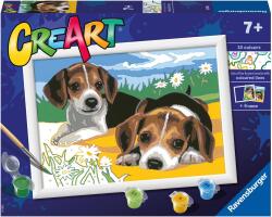 Ravensburger 201921 CreArt Jack Russell kölyökkutyák