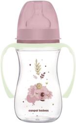Canpol babies Sleepy Koala EasyStart kólika elleni cumisüveg 240 ml, rózsaszín