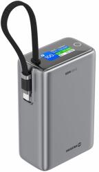 SWISSTEN 25000 mAh travel integrált kábellel, szürke (22013977)