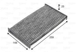 VALEO Filtru habitaclu cu carbon activ VALEO 715840