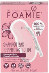 Foamie Șampon pentru păr deteriorat Hibiskiss (Shampoo Bar) 80 g