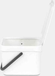 Brabantia Sort &Go konyhaszekrénybe vagy falra szerelhető szelektív szemetes 6 literes fehér - 109706 (109706)