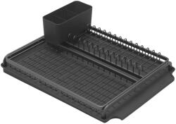 Brabantia Dark Grey rozsdamentes edényszárító tálcával nagy - 117404 (117404)