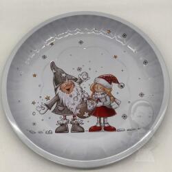 Delicia Fém decor tányér karácsony mintával - HU120 (HU120)