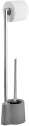 WENKO Avola álló WC kefe és papír tartó szürke - 238882 (238882)