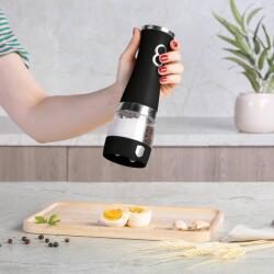 Berlinger Haus 2 az 1-ben elektromos só- és borsőrlő, matt fekete - BH-9647 (BH/9647)