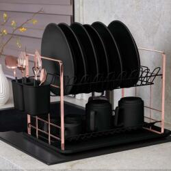 Berlinger Haus edényszárító 48 x 32 cm, fekete- rose gold - BH-8644 (BH/8644)