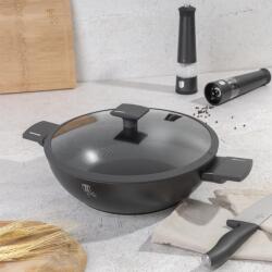 Berlinger Haus tapadásmentes wok serpenyő fedővel 30 cm, Anthracite - BH-8125 (BH/8125)