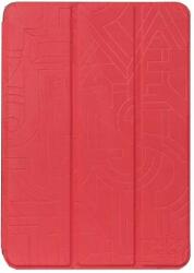 hoco. - Cube series nyomott mintázatú iPad mini 4 tablet tok - piros