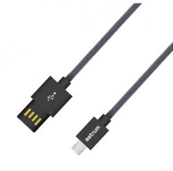 Astrum UD310 1M kétoldalas USB - micro USB strapabíró high speed adatkábel szürke