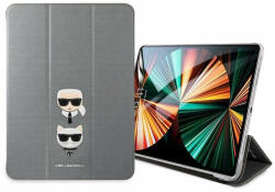 KARL LAGERFELD KLFC11OKCG Karl Lagerfeld and Choupette Head Saffiano tok iPad Pro 11 ezüst