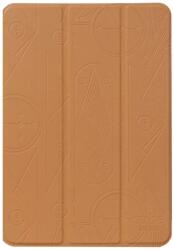 hoco. - Cube series nyomott mintázatú iPad mini 4 tablet tok - barna